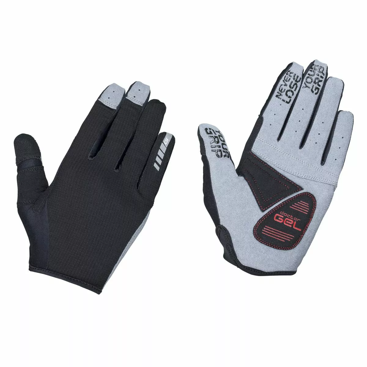 GripGrab Shark Padded Full Finger Gloves 3 GripGrab Shark Padded Full Finger Gloves