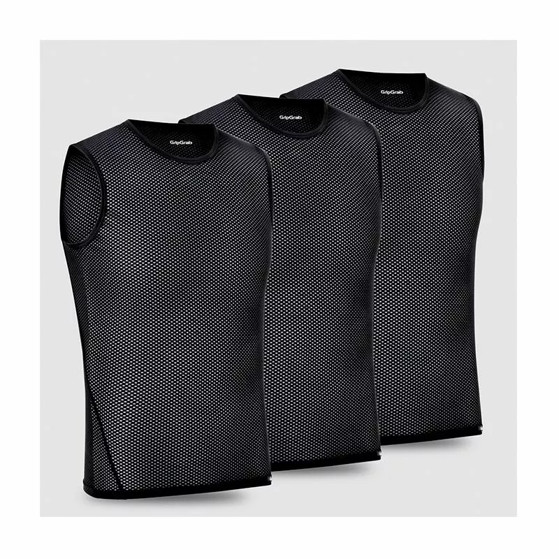 GripGrap Ultralight Sleeveless Mesh Baselayer 3Pack 3 GripGrap Ultralight Sleeveless Mesh Baselayer 3Pack